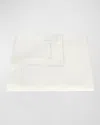 Matouk Ambrose 600 Thread Count Cotton Sateen Duvet Cover In Bone/bone