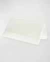 Matouk Ambrose 600 Thread Count Egyptian Cotton Sateen Flat Sheet In Bone/bone