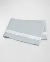 Matouk Ambrose King Flat Sheet In Pool/bone