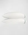 Matouk Ambrose Sateen King Pillowcase, Pair In Bone/celadon