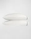 Matouk Ambrose Pillowcases, Set Of 2, King In Bone/pool