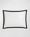 Matouk Ambrose King Sham In Bone/black