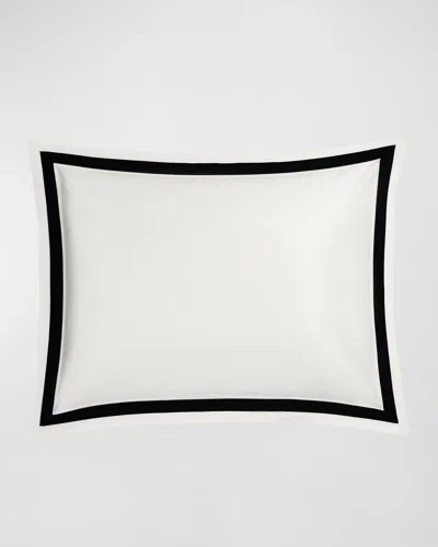 Matouk Ambrose King Sham In Bone/black
