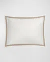 Matouk Ambrose King Sham In Bone/khaki