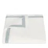 Matouk Ambrose 600 Thread Count Cotton Sateen Duvet Cover In Bone/pool