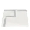 Matouk Ambrose Sateen Duvet Cover, King In Bone/silver