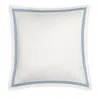 Matouk Ambrose Euro Sham In Bone/hazy Blue