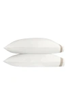 Matouk Ambrose Pillowcase In Bone/khaki
