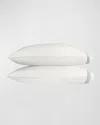 Matouk Felix Set Of 2 600 Thread Count Cotton Percale Pillowcases In Bone/pool