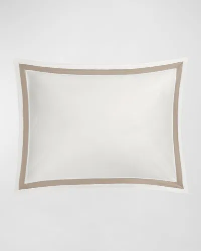 Matouk Ambrose Standard Sham In Bone/khaki