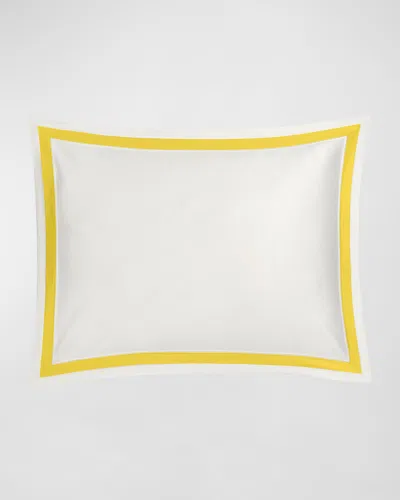 Matouk Ambrose Standard Sham In Yellow