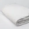 Matouk Ansonia Percale Duvet Cover, Full/queen In Sterling