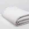 Matouk Ansonia Percale Duvet Cover, Full/queen In White/ Charcoal