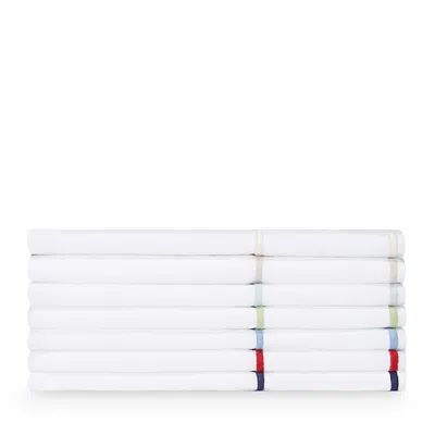 Matouk Ansonia Percale Flat Sheet, Full/queen In Red