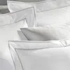 Matouk Ansonia Percale Flat Sheet, Full/queen In Sterling