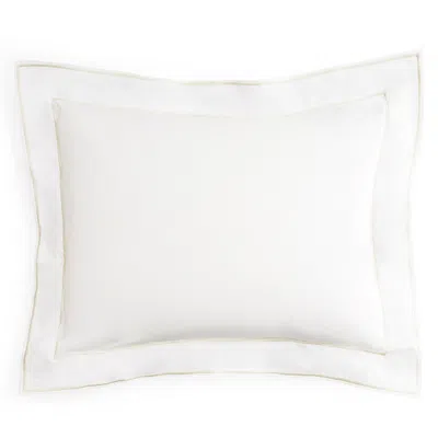 Matouk Ansonia Percale Standard Sham In Ivory