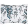 Matouk Apolline Quilted Boudoir Pillow Sham In Mediterranean