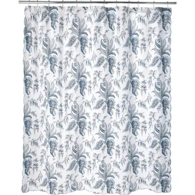 Matouk Apolline Shower Curtain In Mediterranean