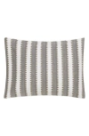 Matouk Apollo Stripe Matelassé Boudoir Pillow Sham In Comet