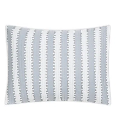 Matouk Apollo Stripe Matelasse Boudoir Sham In Gray