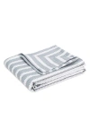 Matouk Apollo Stripe Matelassé Coverlet In Blue