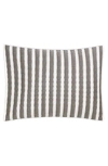 Matouk Apollo Stripe Matelassé Pillow Sham In Comet