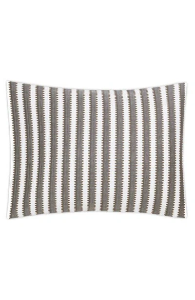Matouk Apollo Stripe Matelassé Pillow Sham In Comet
