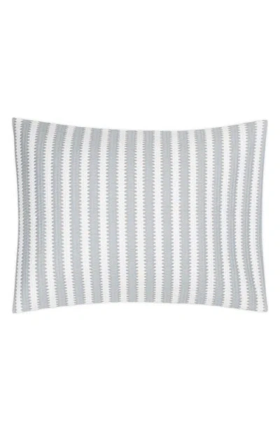 Matouk Apollo Stripe Matelasse Standard Pillow Sham In Dove