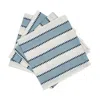 Matouk Apollo Stripe Napkins, Set Of 4 In Sky