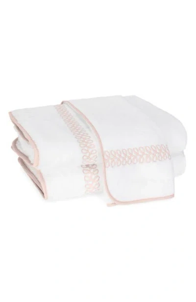 Matouk Astor Braid Bath Sheet In Blush