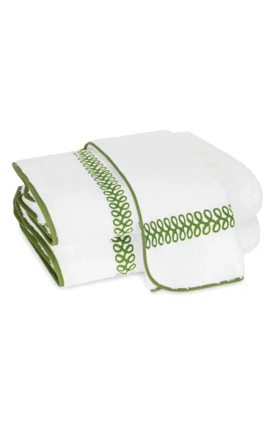 Matouk Astor Braid Bath Sheet In Grass