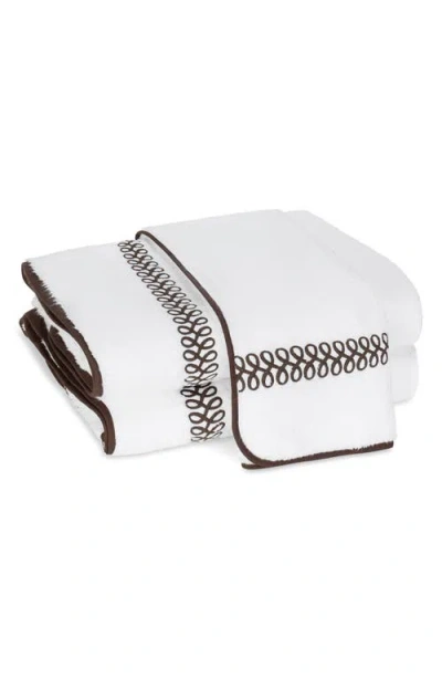 Matouk Astor Braid Bath Sheet In Mocha