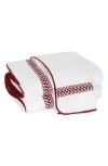 Matouk Astor Braid Bath Sheet In Red
