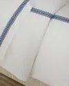 Matouk Astor Braid King Duvet Cover In Indigo