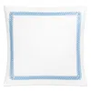 Matouk Astor Braid Euro Sham In Sky