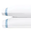 Matouk Astor Braid Standard Pillowcase, Pair In Sky