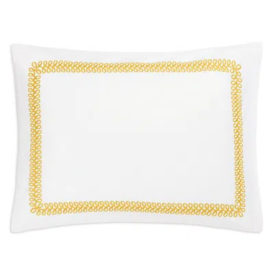 Matouk Astor Braid Standard Sham In Lemon