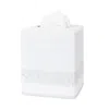 Matouk Astor Braid Tissue Box Cover In Silver