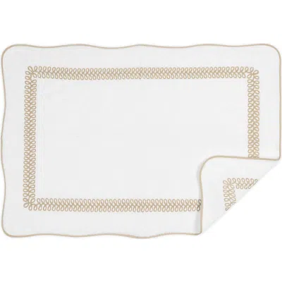 Matouk Astor Scallop Cotton Tub Mat