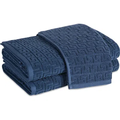 Matouk Athena Bath Sheet In Navy