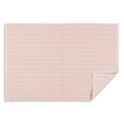 Matouk Athena Cotton Sculpted Greek Key Tub Mat In Pink