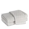 Matouk Athena Cotton Sculpted Greek Key Washcloth In Gray