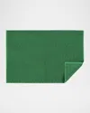 Matouk Athena Cotton Sculpted Greek Key Tub Mat In Jade