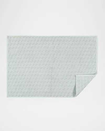 Matouk Athena Cotton Sculpted Greek Key Tub Mat In Marble