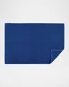 Matouk Athena Cotton Sculpted Greek Key Tub Mat In Navy