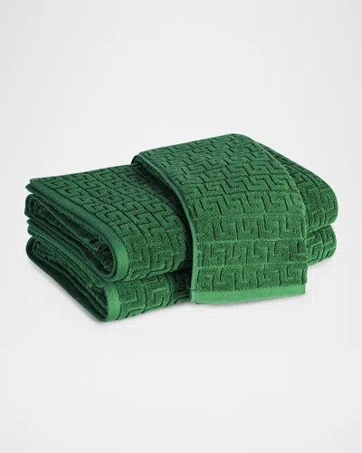 Matouk Athena Washcloth In Jade