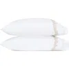 Matouk Atoll 520 Thread Count Cotton Percale Set Of 2 Pillowcases