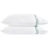 Matouk Atoll 520 Thread Count Cotton Percale Set Of 2 Pillowcases