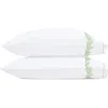 Matouk Atoll 520 Thread Count Cotton Percale Set Of 2 Pillowcases