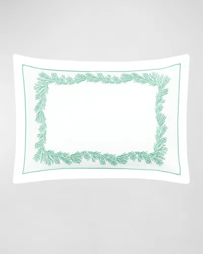 Matouk Atoll Boudoir Sham, 12 X 16 In Green